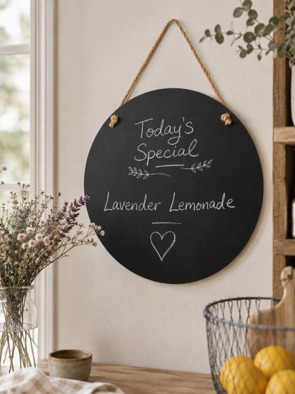 NWT Farmhouse Reversible Hanging Chalkboard Sign